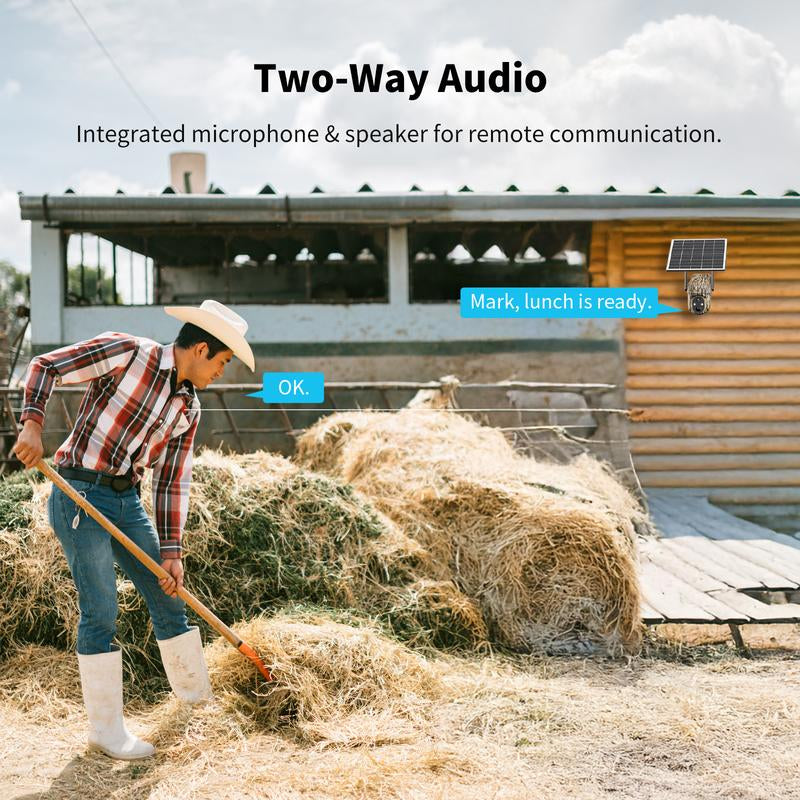 4G LTE Wireless Solar Powered Security Camera