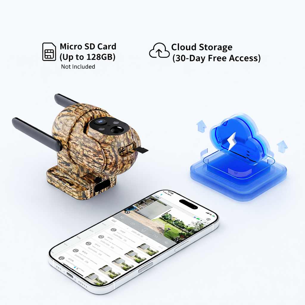 4G LTE Wireless Solar Powered Security Camera